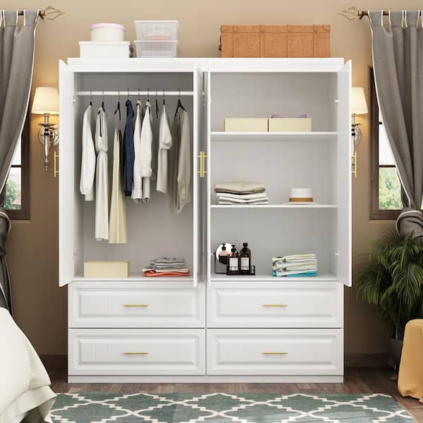 Extra large wardrobe with drawers discount