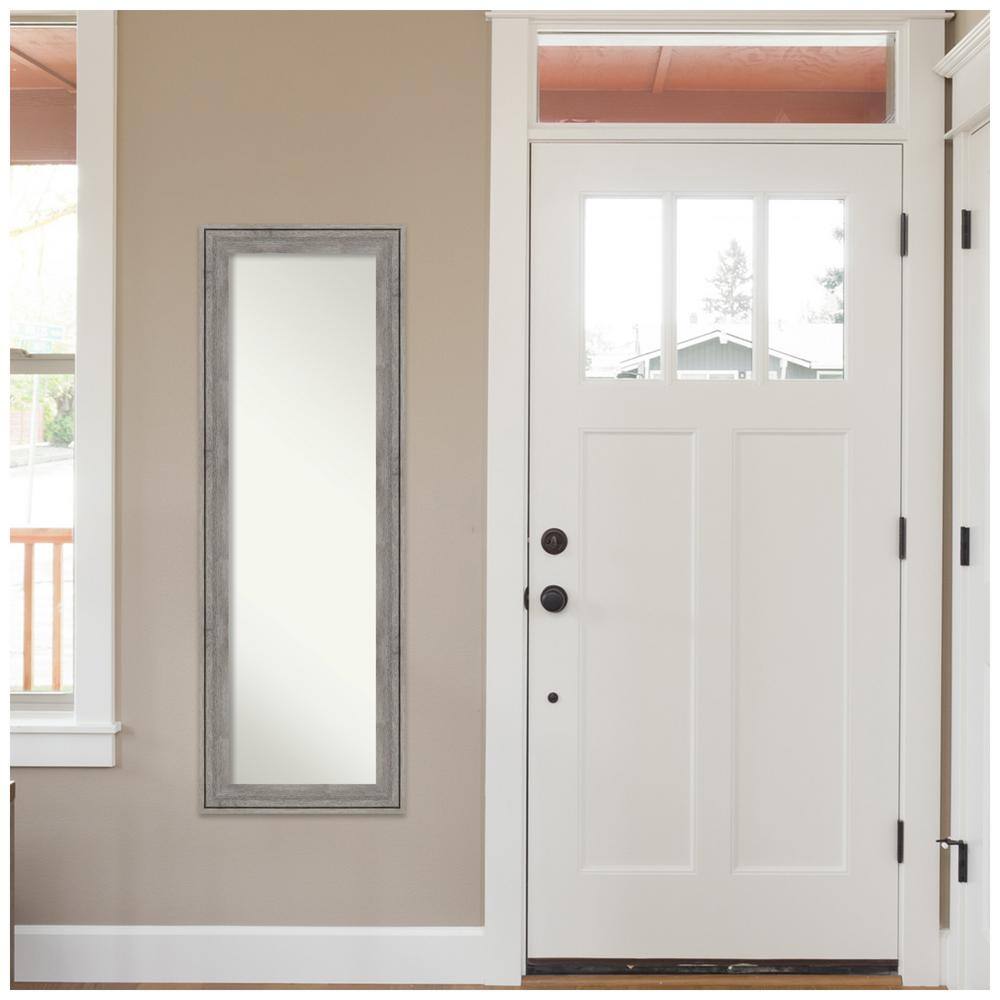 Regis Gray-Washed Distressed Wood Full Length Mirror