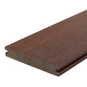 UltraShield Natural Magellan Series 1 in. x 6 in. x 8 ft. Brazilian IPE Grooved Composite Decking Board (10-Pack)