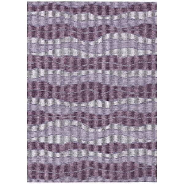 Chantille Machine Washable Indoor/Outdoor Abstract ACN2849 Lilac 8 ft. x 10 ft. Area Rug