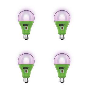 17-Watt A21 Selectable Spectrum for Seeding, Growing Blooming Indoor Greenhouse E26 Plant Grow LED Light Bulb (4-Pack)