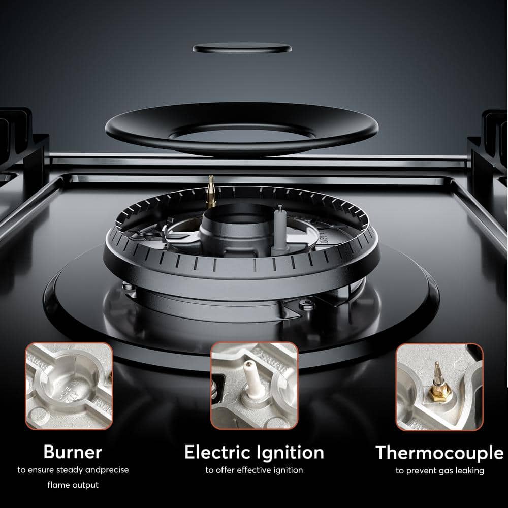 Empava 36 Inch Stainless Steel 5-Burner Gas Cooktop