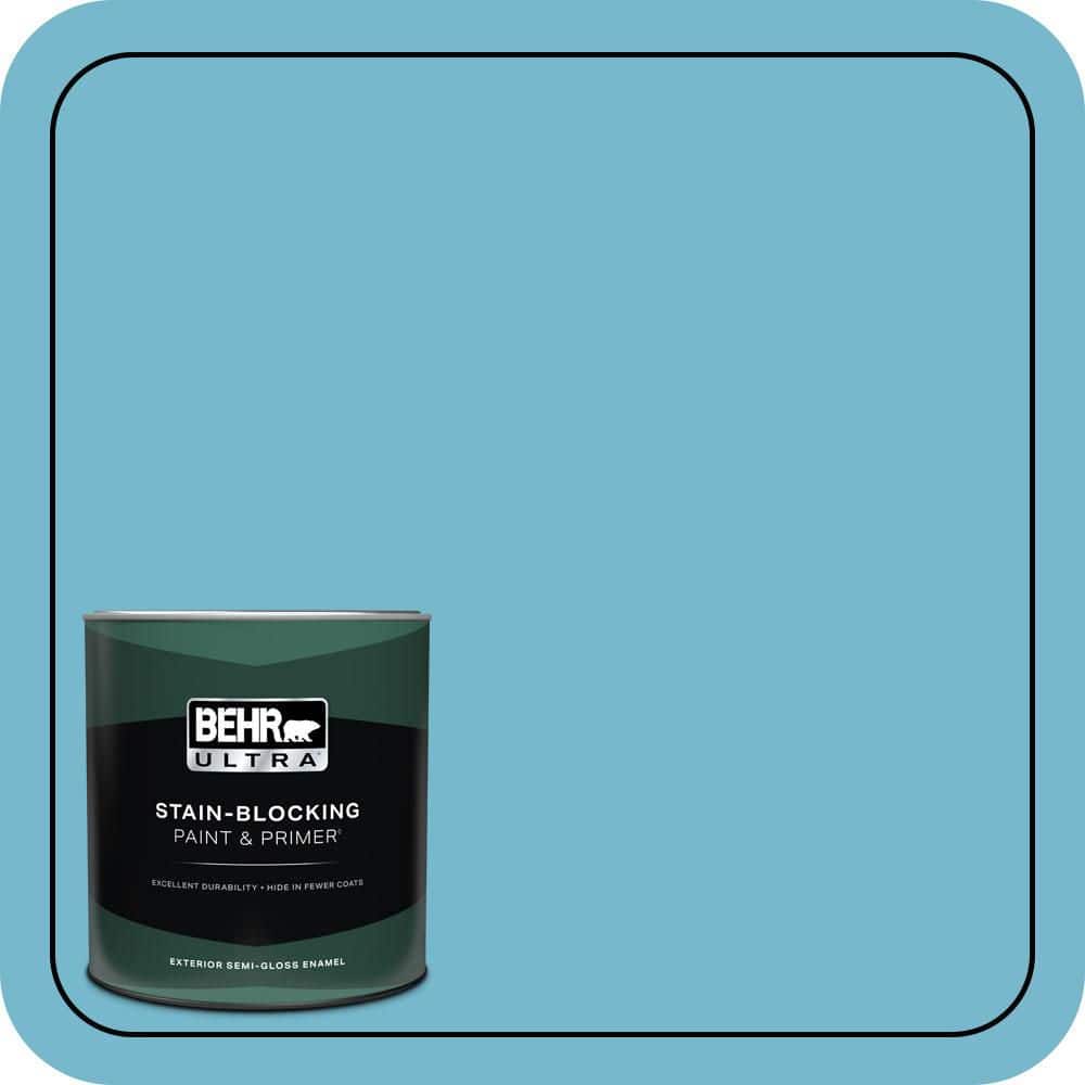 BEHR ULTRA #M480-4 Below Zero Semi-Gloss Enamel Exterior