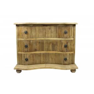 Danielle Natural 3-Drawers 44 in. Dresser