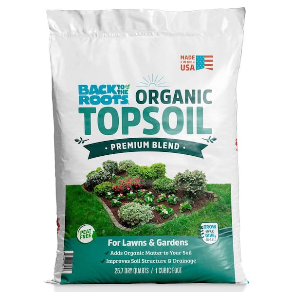 Back to the Roots Organic Topsoil Soil (1 cu. ft. Bag) 47051 - The