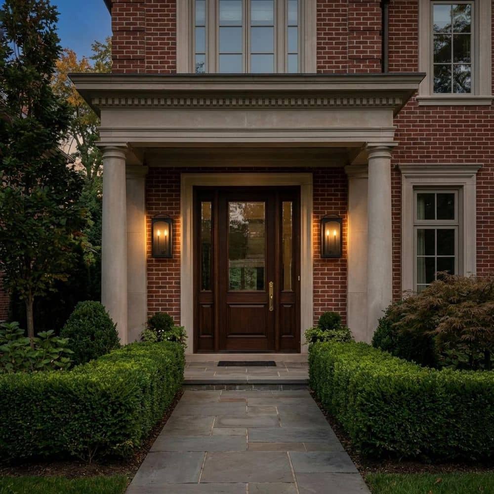Modesto 12.5 in. W x 24.125 in. H 2-Light Textured Black Traditional Outdoor Wall Lantern with Clear Glass Panels price history on PriceWatchPro