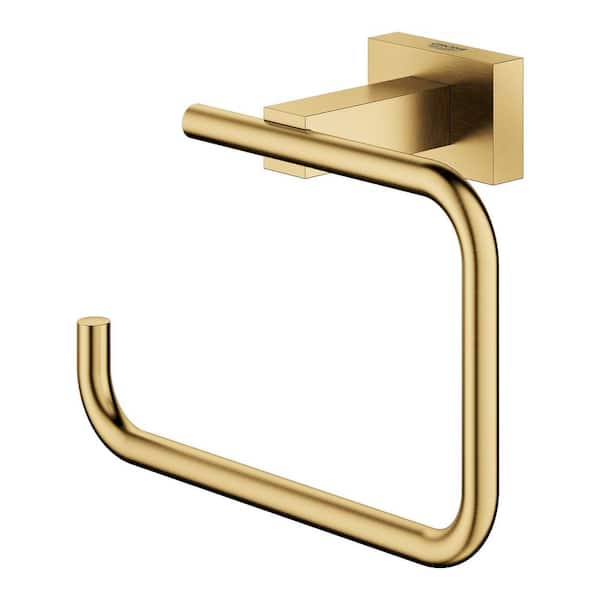 Essentials Cube Wall Mount Toilet Paper Holder in Brushed Cool Sunrise