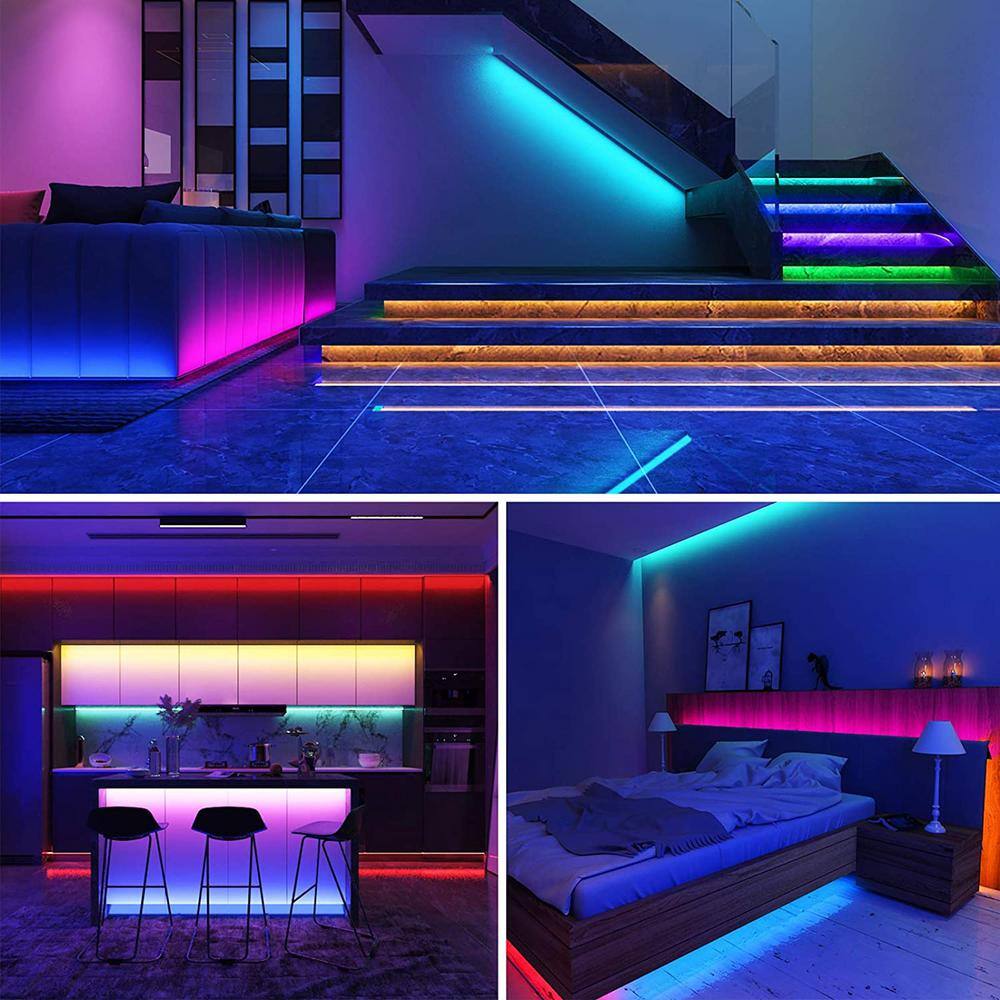 10ft Multi-Color LED Strip Lights with Remote