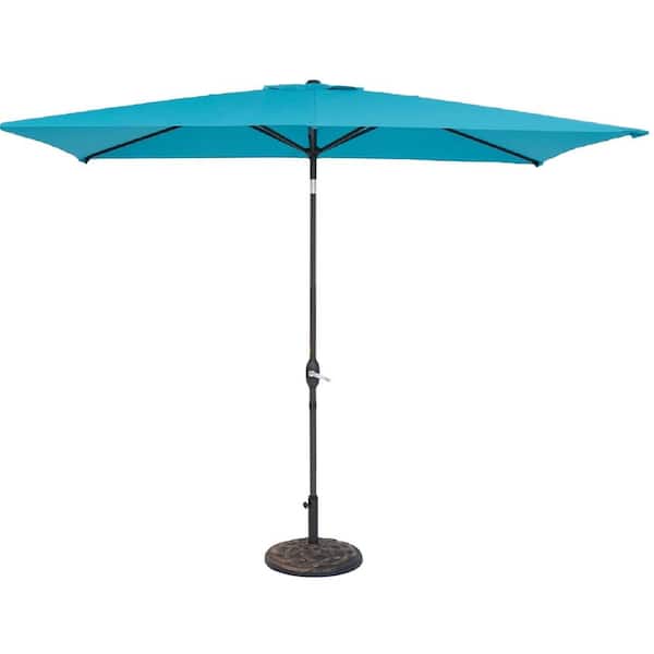 Unbranded 10 ft. Market Patio Umbrella in Blue