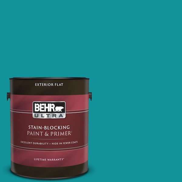 BEHR ULTRA 1 gal. #500B-6 Peacock Feather Flat Exterior Paint & Primer