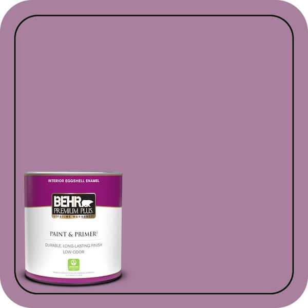 BEHR PREMIUM PLUS 1 qt. #M110-5 Amazonian Orchid Eggshell Enamel Low Odor Interior Paint & Primer
