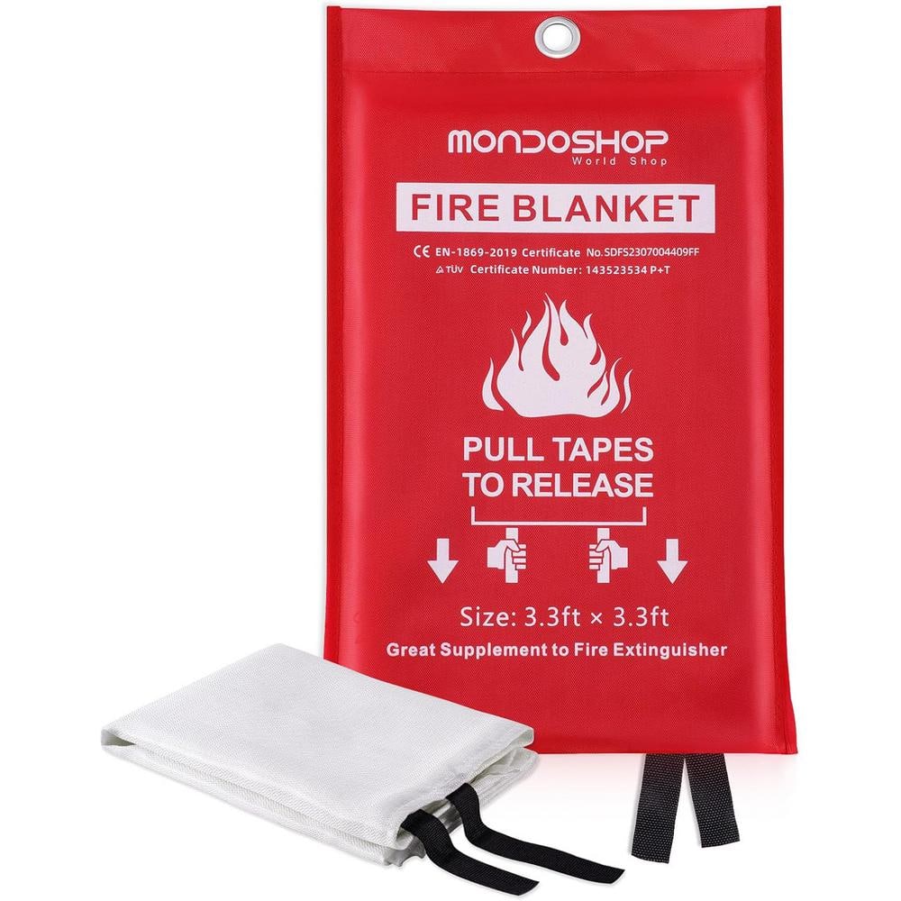 Emergency Fire Blankets for Home Kitchen-Fiberglass Fireproof Blanket for C