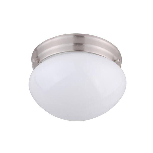 Illumine 1-Light Satin Steel Flushmount