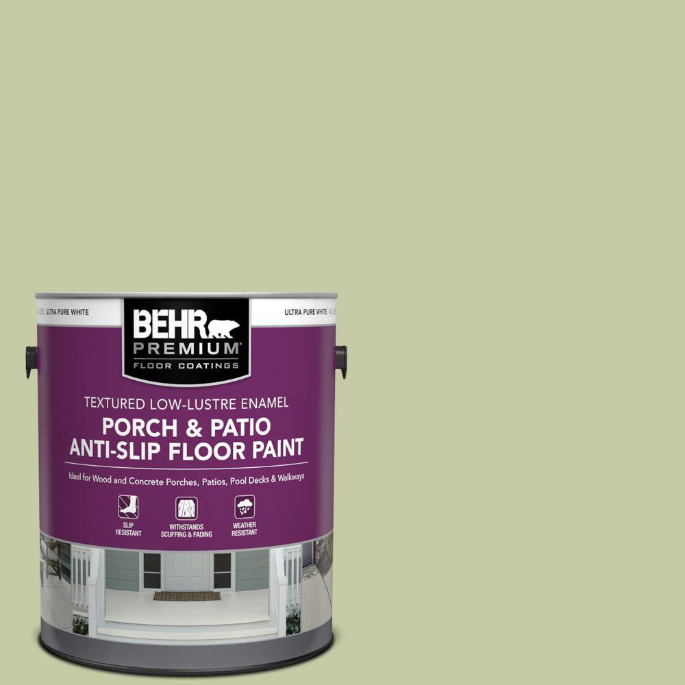1 gal. #M350-3 Sap Green Textured Low-Lustre Enamel Interior/Exterior Porch