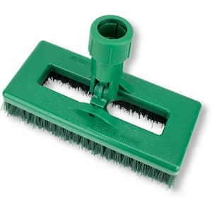 Sparta 8 in. Green Polyester Swivel Scrub Brush with Polypropylene Casing (6-Pack)
