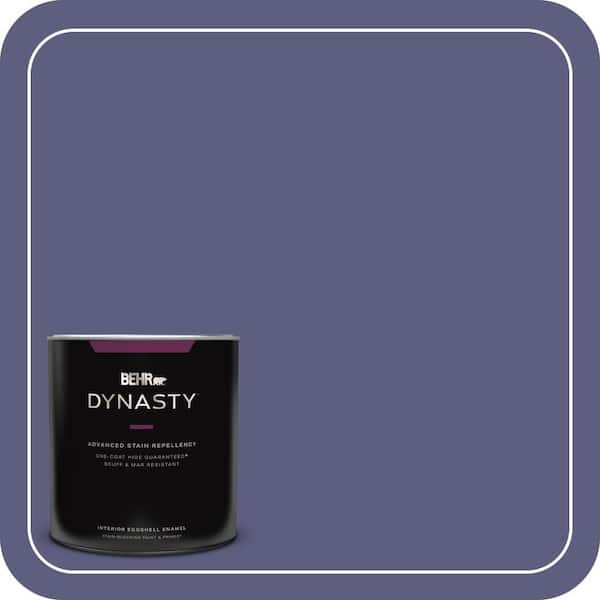 BEHR DYNASTY 1 qt. #M550-7 Strong Iris One-Coat Hide Eggshell Enamel Interior Stain-Blocking Paint and Primer