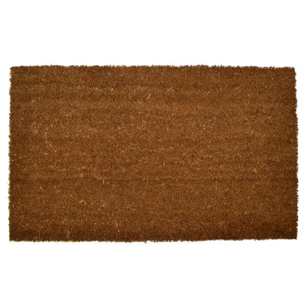 HF by LT Boho Market Rubber and Coir Flatweave Doormat, 18 x 30 Inches, Durable