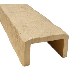 5-1/8 in. x 8 in. x 12.75 ft. Unfinished Hand Hewn Faux Wood Beam