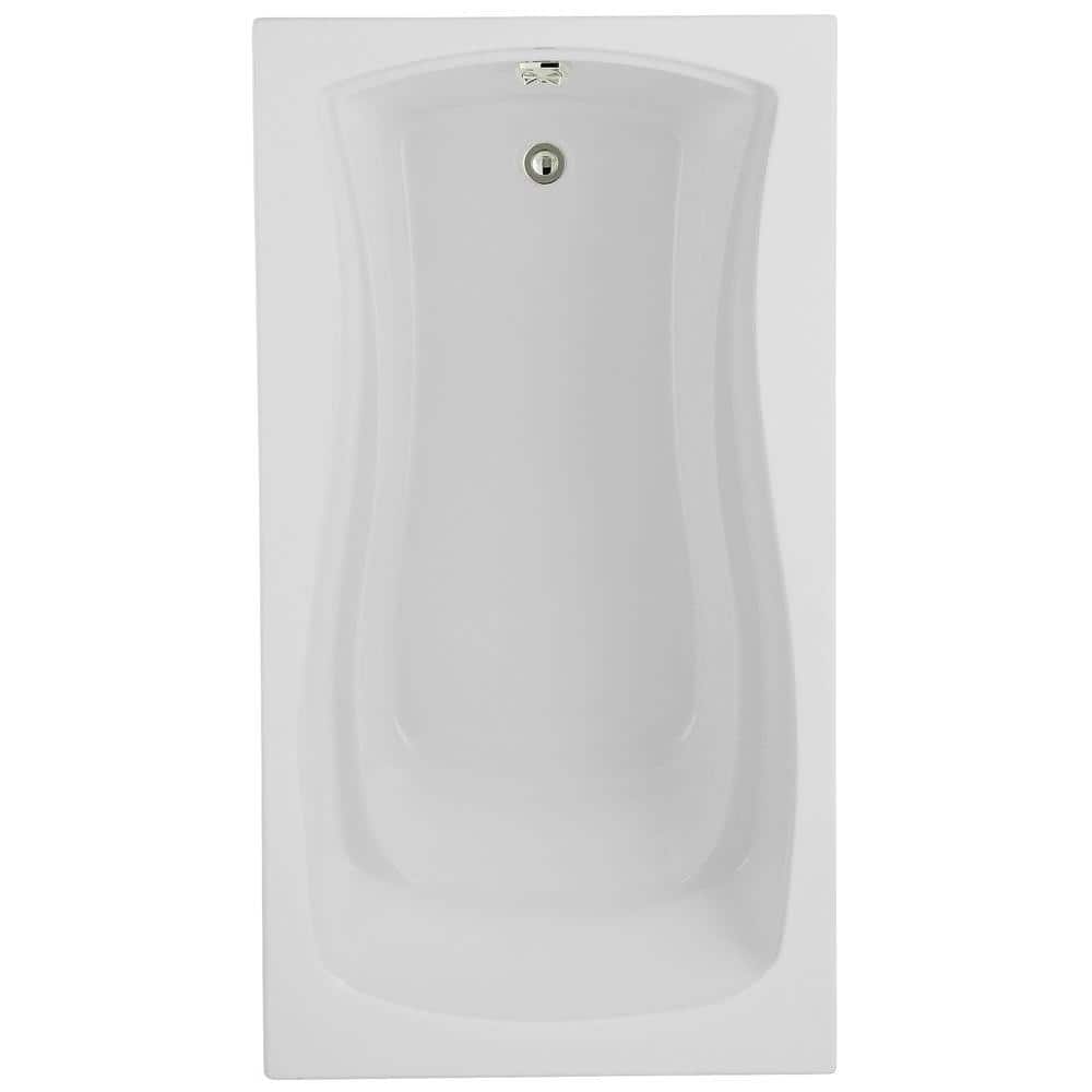 Mariposa 66 in. x 36 in. Rectangular Soaking Bathtub with Left-Hand Drain i