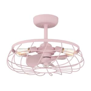 Santiago 22 in. Indoor/Outdoor Soft Pink Ceiling Fan with Dimmable LED Lights and Remote Control