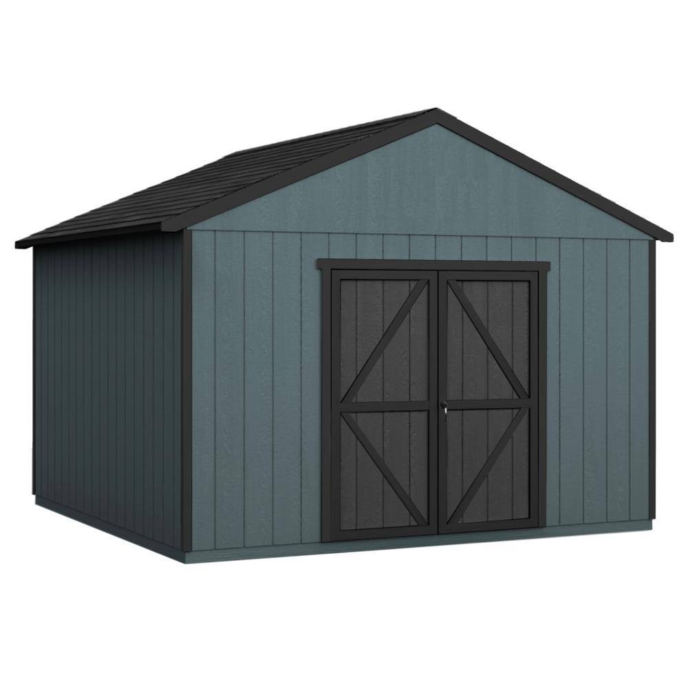 Handy Home Products Do-it Yourself Astoria 12 ft. x 20 ft. Wooden Storage  Shed with Flooring Included-19421-4 - The Home Depot