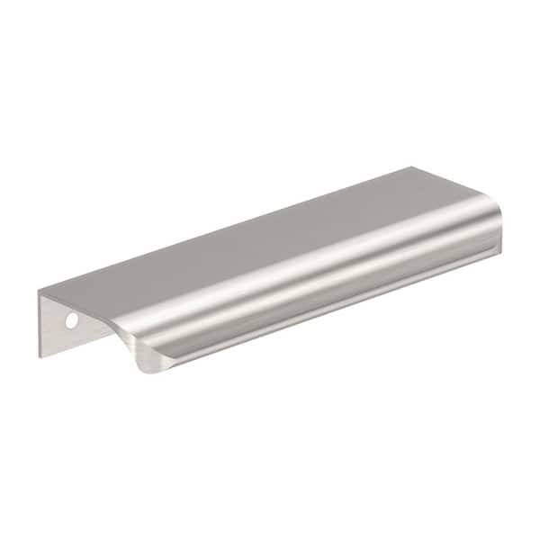 Amerock Streamline Tab 5 in. Center-to-Center (127mm) Modern Satin Nickel Cabinet Edge Pull