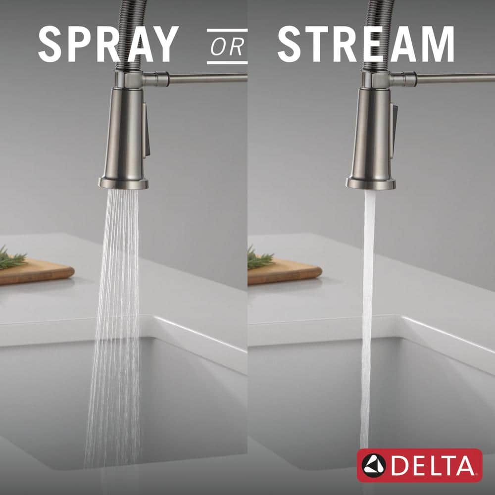 Stainless Steel Pull-Down Kitchen Faucet with Magnetic Dock