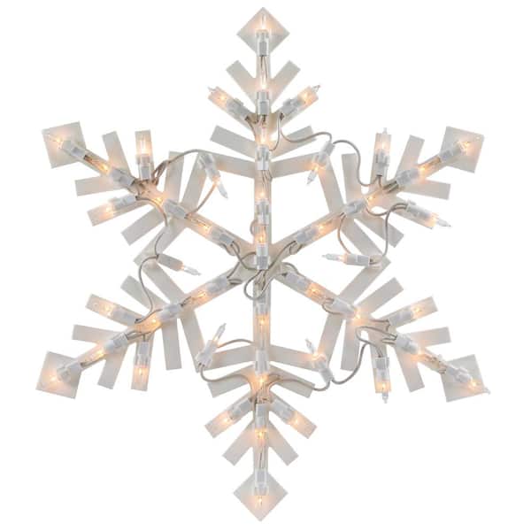 Northlight 15.5 in. Lighted Snowflake Christmas Window Silhouette