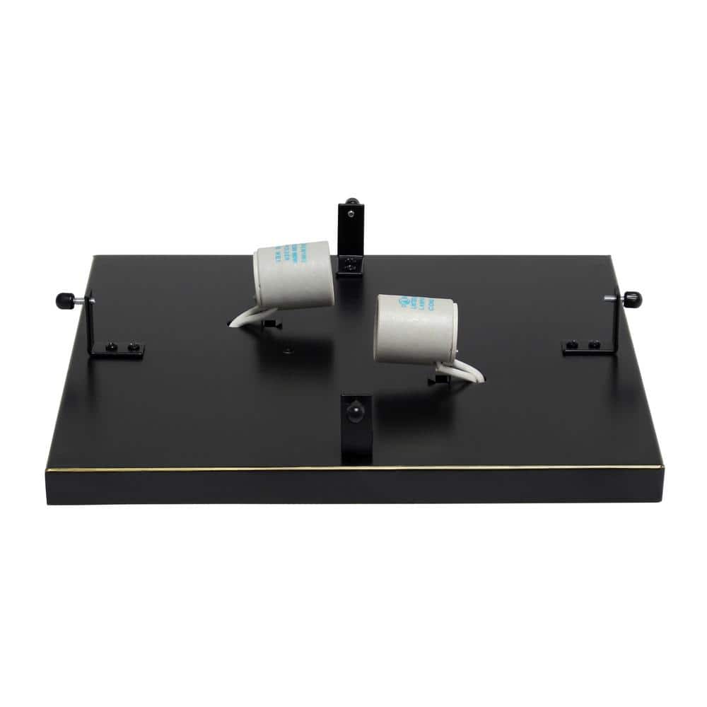 Elipse 12" Crystal and Bronze Elegant Flushmount Light