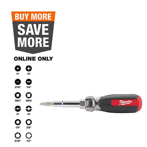 13-in-1 Multi-Tip Cushion Grip Combination Screwdriver