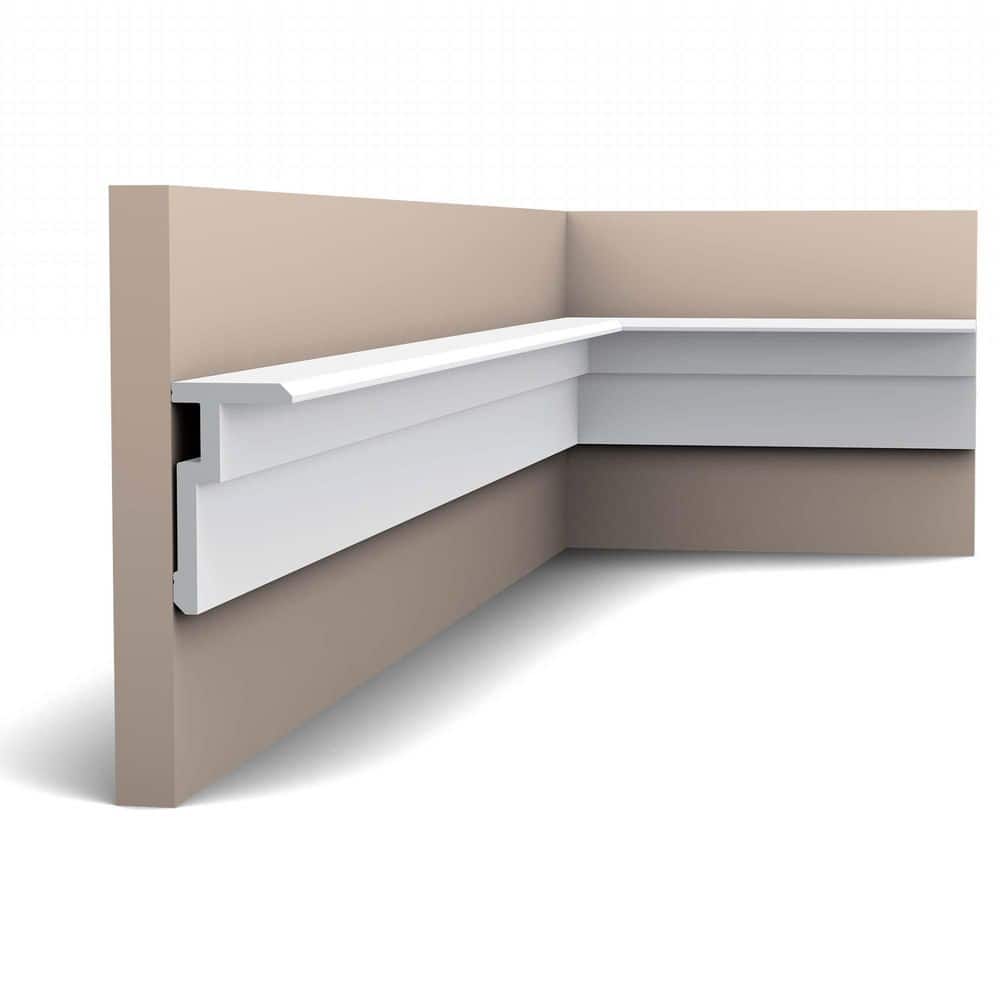 Primed White Polystyrene Crown Moulding Set of 12