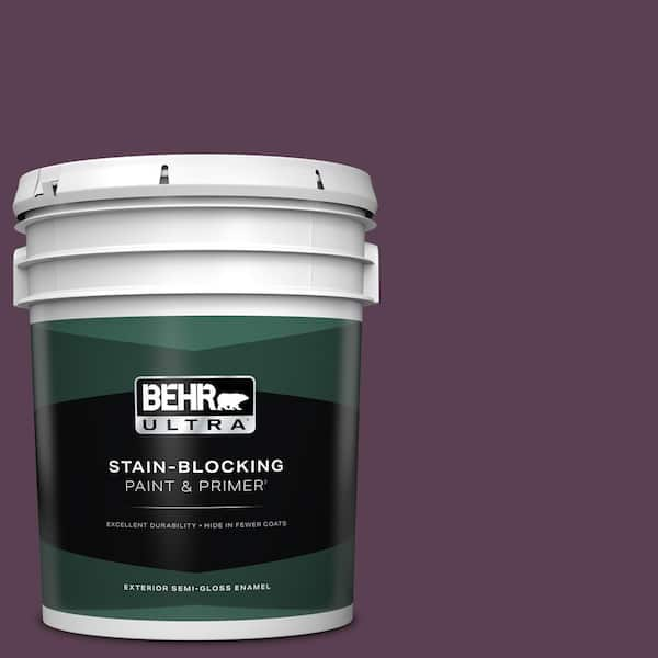 BEHR ULTRA 5 gal. #PPU17-03 Vixen Semi-Gloss Enamel Exterior Paint & Primer