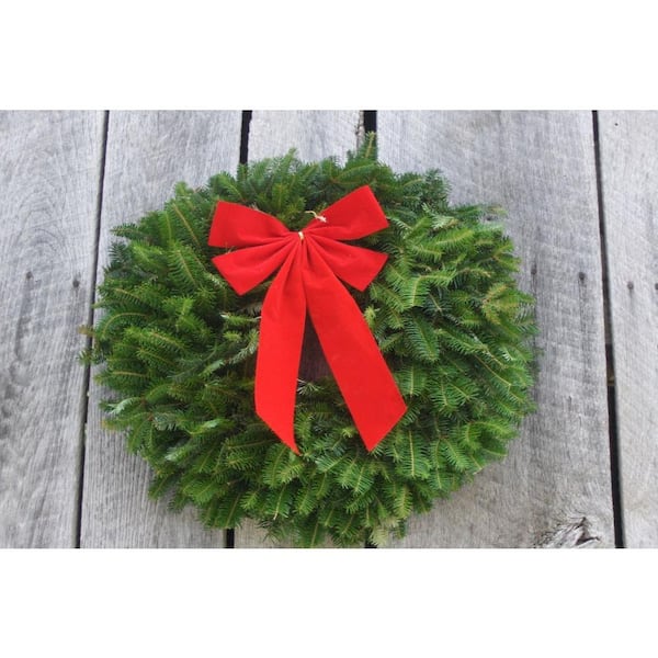 Unbranded 28 in. Live Fraser Fir Decorate Fresh Christmas Wreath With Bow