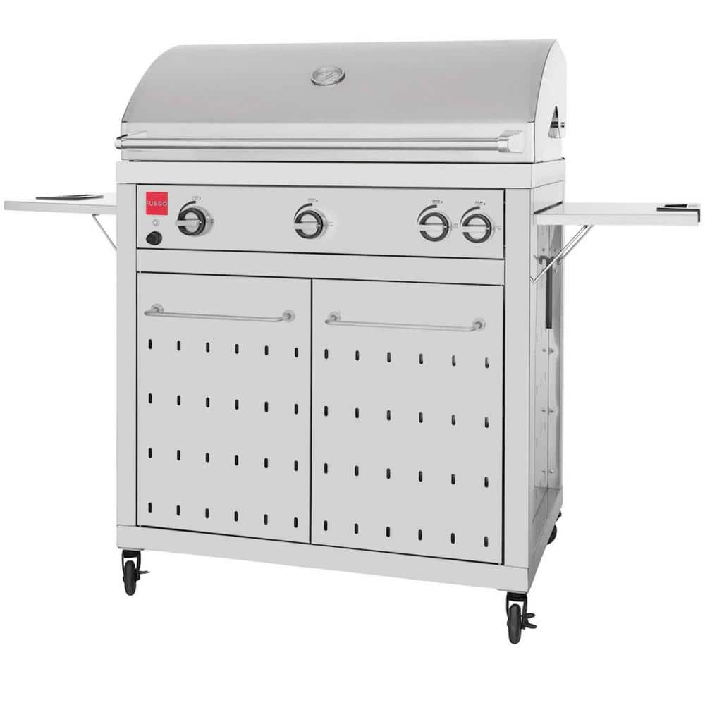 Fuego Premium 4-Burner Natural Gas Grill in 304 Stainless Steel F36S-Pro-NG  - The Home Depot