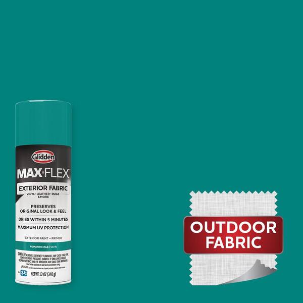 GLIDDEN MAX FLEX 12 oz. Satin Romantic Isle Exterior Fabric Spray Paint