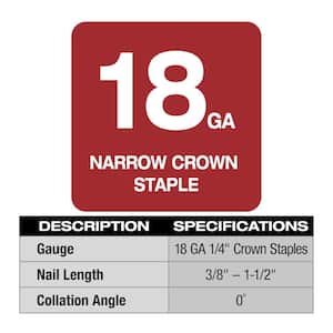 M18 FUEL Brushless Cordless 18-Gauge 1/4 in Narrow Crown Stapler w/M18 Brushless Cordless HACKZALL Reciprocating Saw
