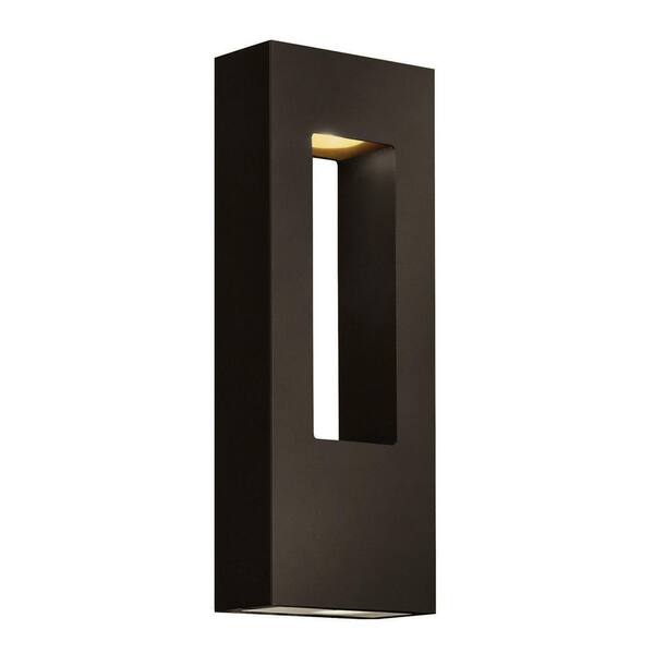 HINKLEY - Hinkley Atlantis Medium LED 120v Wall Mount Lantern, Bronze