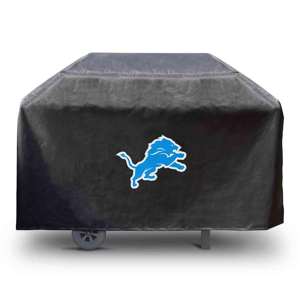 FANMATS NFL-Detroit Lions Rectangular Black Grill Cover - 68 in. x 21 in. x 35 in.