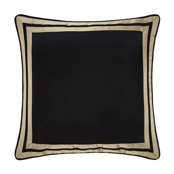 J QUEEN NEW YORK INC Charleston Black Polyester Euro Sham