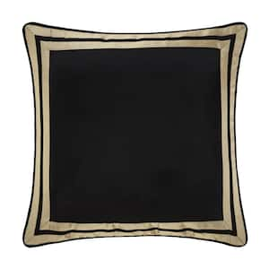 Charleston Black Polyester Euro Sham