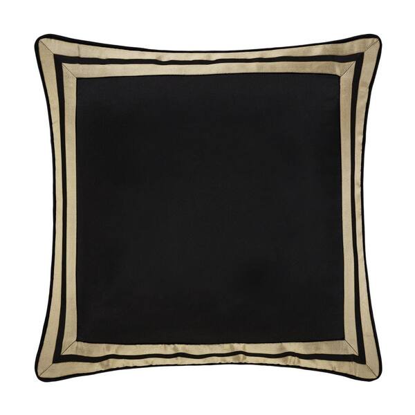 Unbranded Charleston Black Polyester Euro Sham