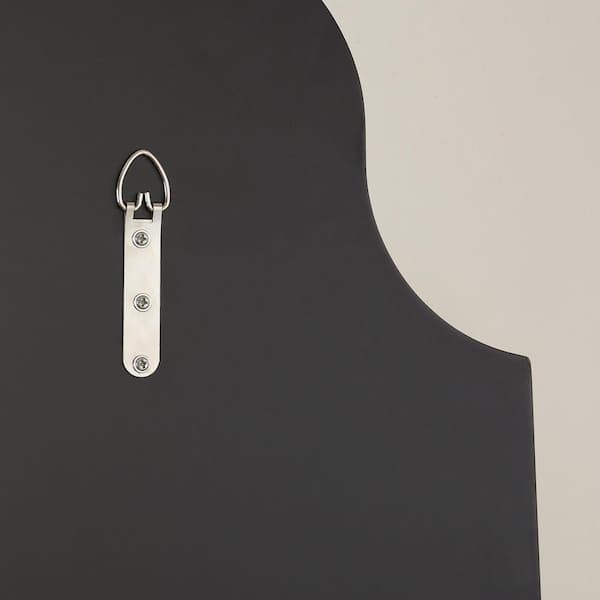 Medium Ornate Arched Beveled Glass Classic Accent Mirror (35 in. H x 24 in. W)