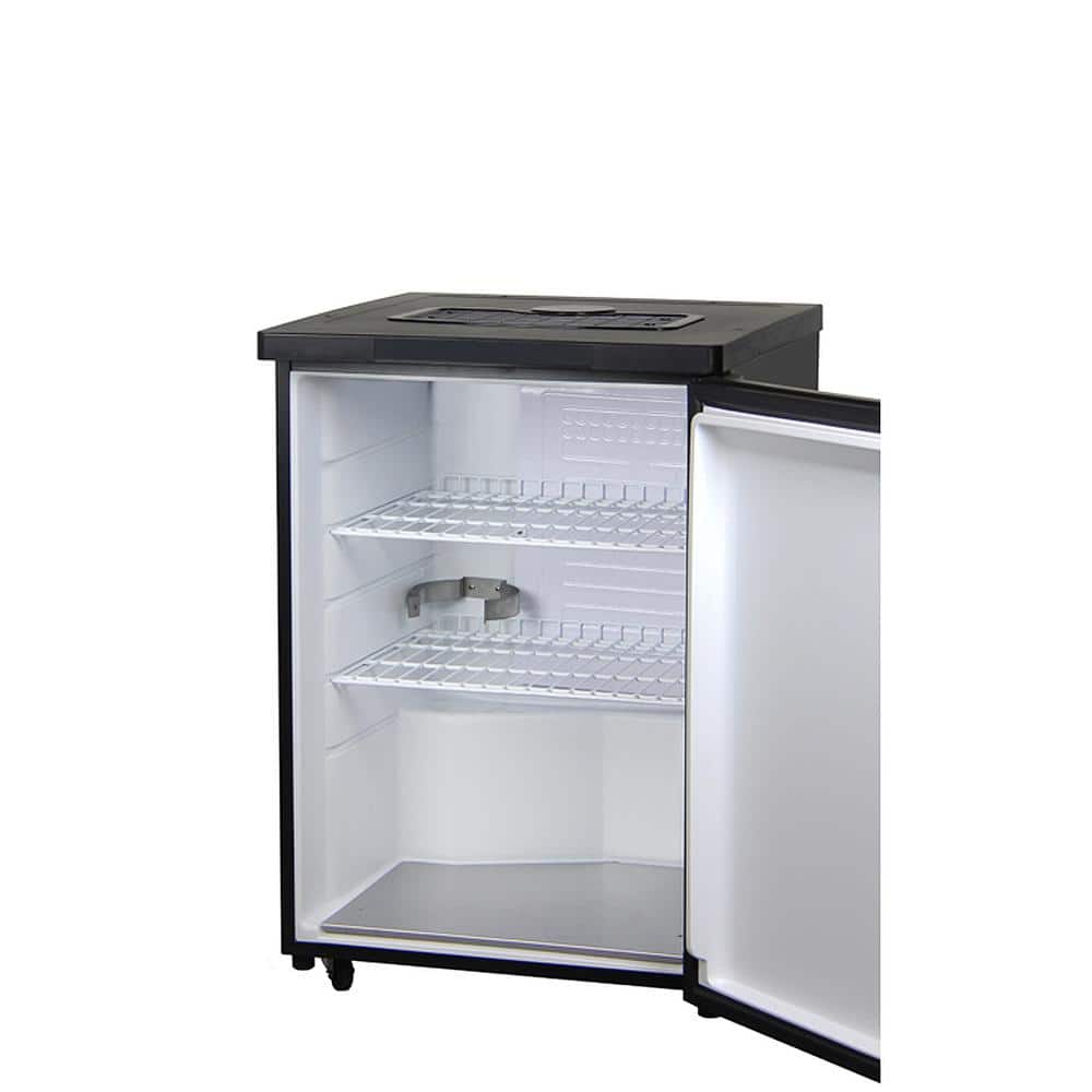 Stainless Steel Dual Tap Freestanding Kegerator with Adjustable Temperature