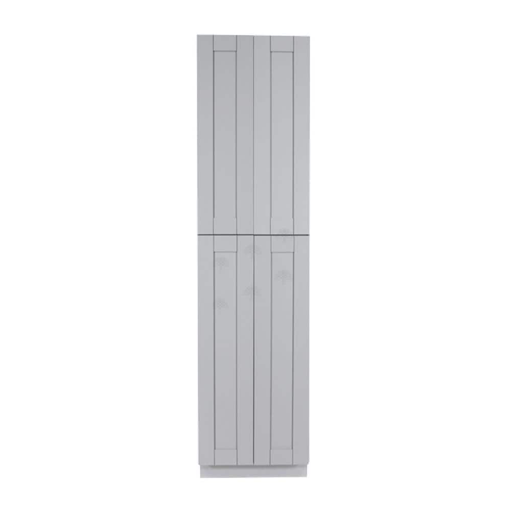 Anchester Assembled 24 in. x 84 in. x 27 in. Tall Pantry with 4 Doors in Light Gray price history on PriceWatchPro