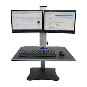 Manual Dual Monitor Standing Desk