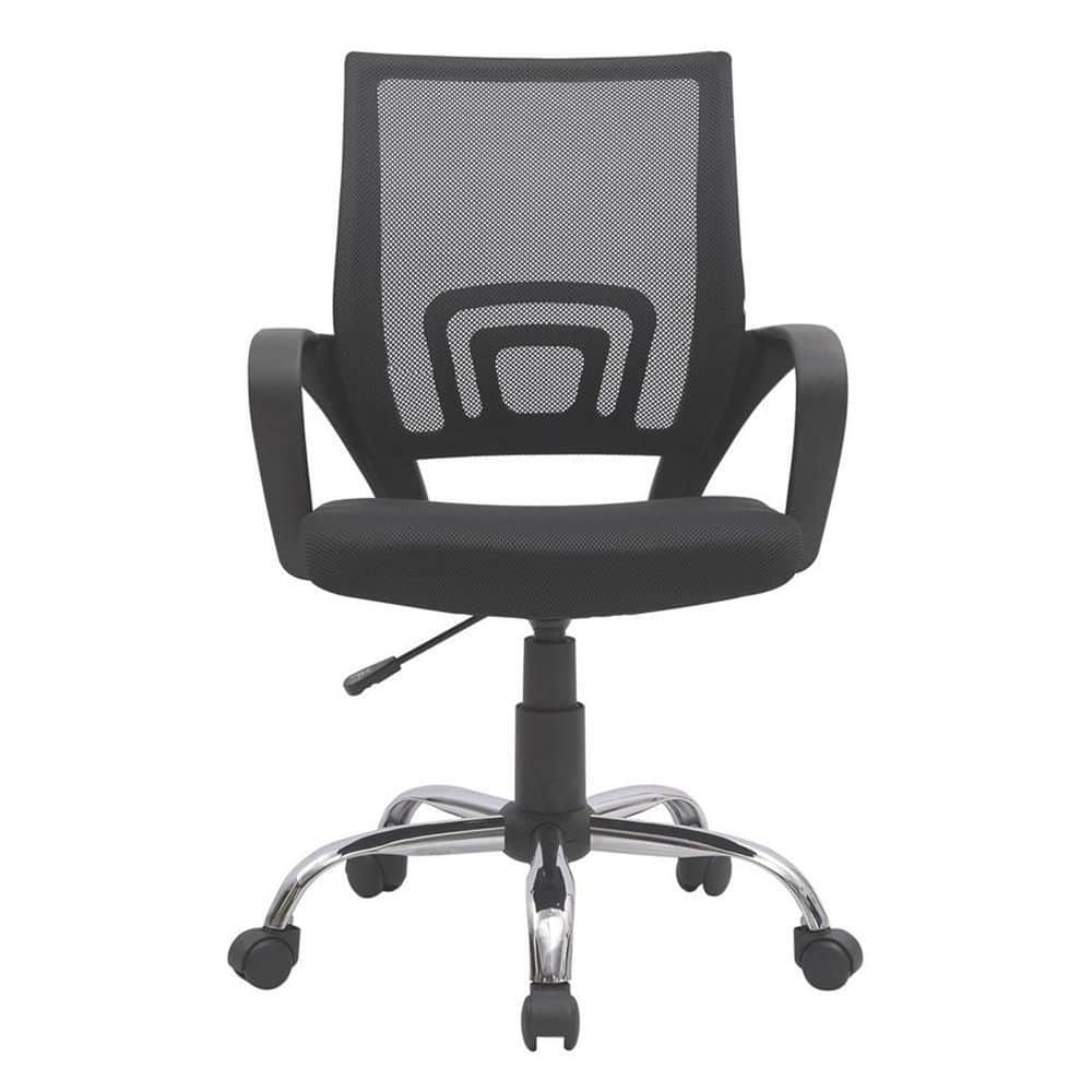 Executive Office Mesh Mid-Back Swivel Chair with Armrest, Lumbar Support in Height Adjustable - Thumbnail 2