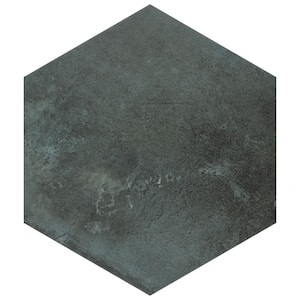 Industrial Hex Green 8-1/2 in. x 9-7/8 in. Porcelain Floor and Wall Tile (4.05 sq. ft./Case)