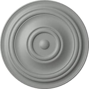 31-1/2" x 2-1/2" Traditional Urethane Ceiling Medallion (Fits Canopies up to 8-1/4"), Primed White