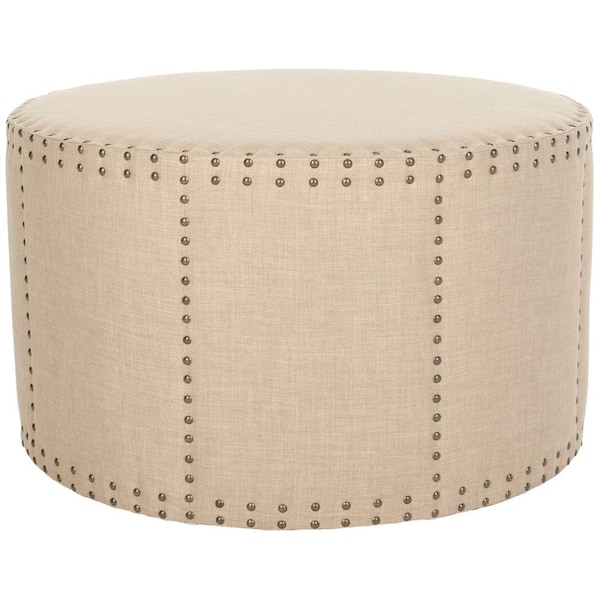 SAFAVIEH Sherri Beige Accent Ottoman