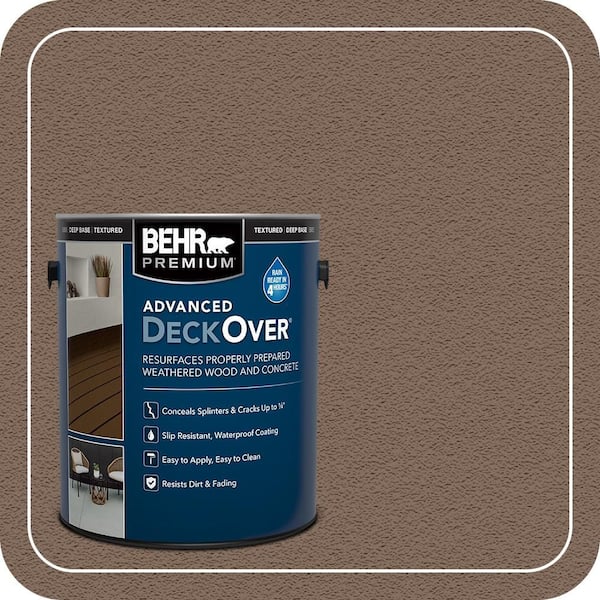 1 gal. #SC-148 Adobe Brown Textured Solid Color Exterior Wood and Concrete Coating